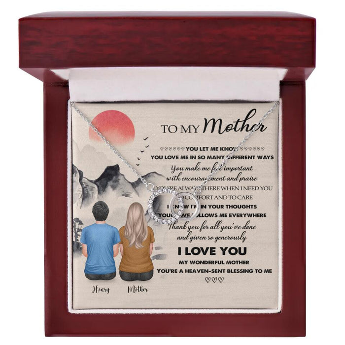 Mom Thank You For All You've Done - Mother Gift Ideas - Personalized Perfect Pair Necklace