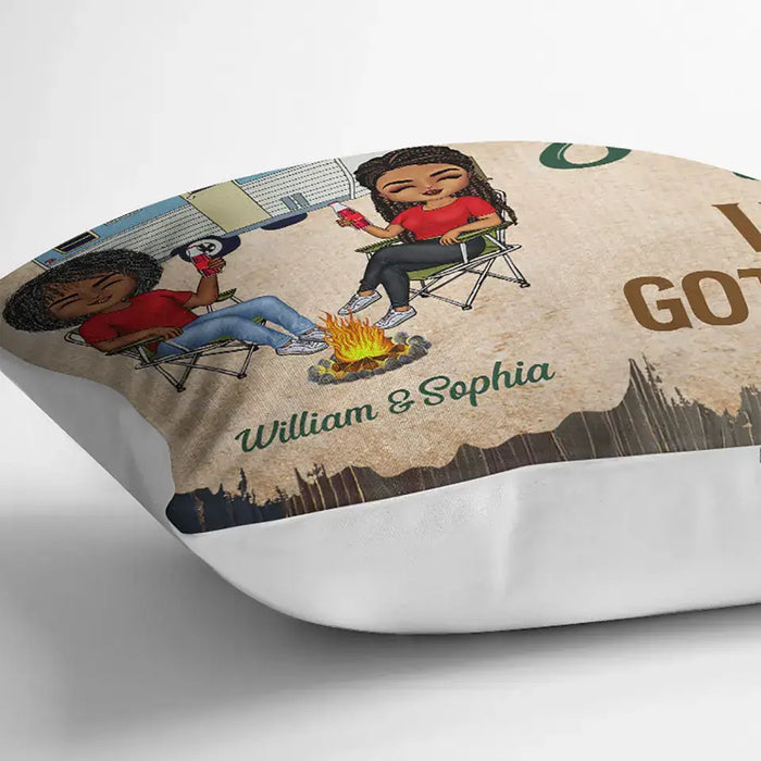 Camping Partners For Life- Gift For Husband And Wife- Personalized Custom Pillow