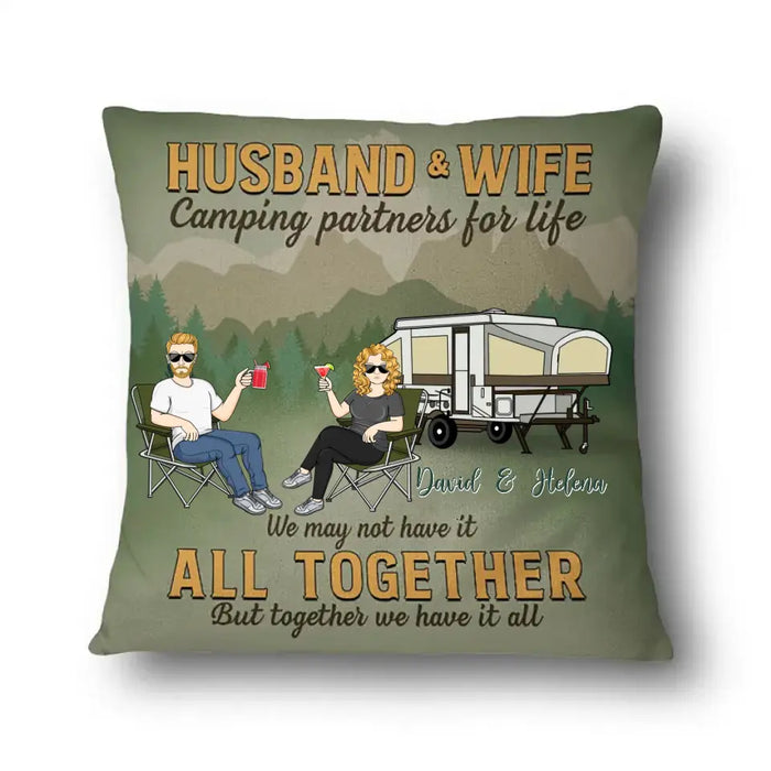 Camping Together We Have It All- Gift For Family- Personalized Custom Pillow