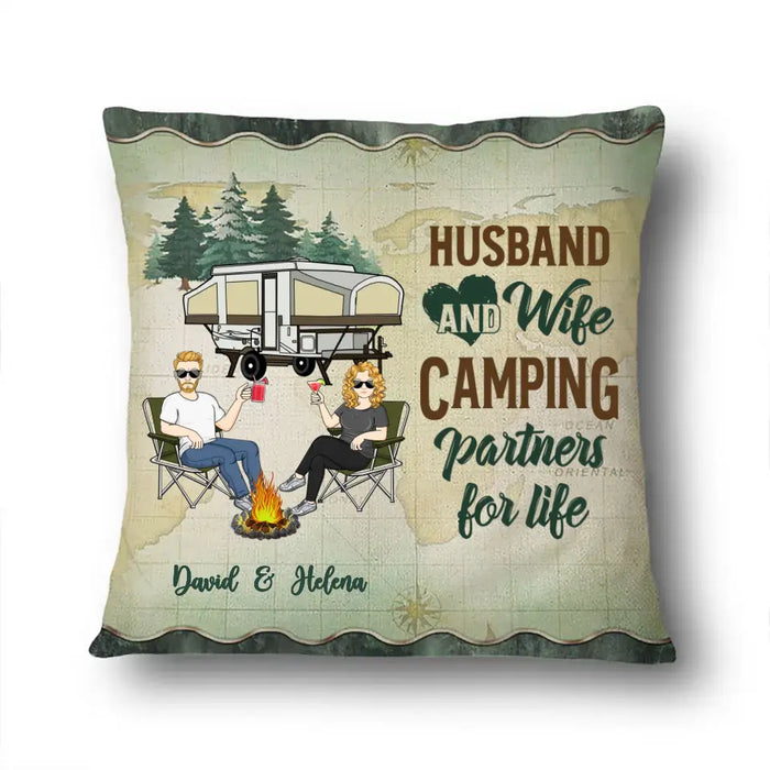 Let's Sit By The Campfire - Gift For Family- Personalized Custom Pillow