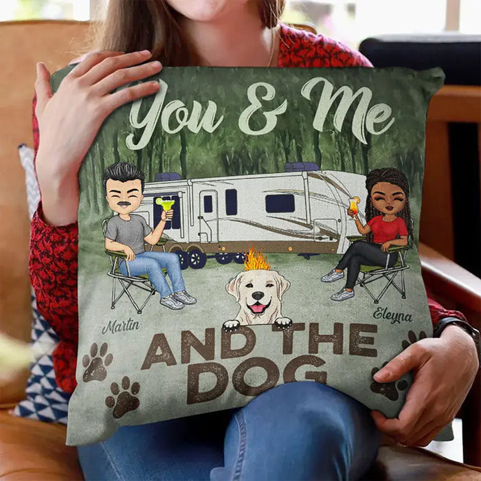 Camping Time With Pet- Gift For Family- Personalized Custom Pillow