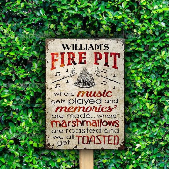 Music Gets Played And Memories Are Made- Gift For Family- Personalized Rectangle Metal Sign
