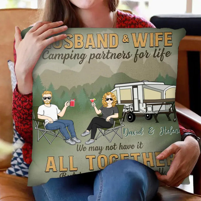 Camping Together We Have It All- Gift For Family- Personalized Custom Pillow