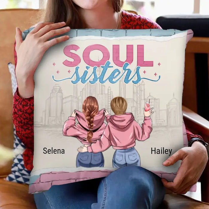 Soul Sisters - Gift For Besties, Sisters - Personalized Pillow