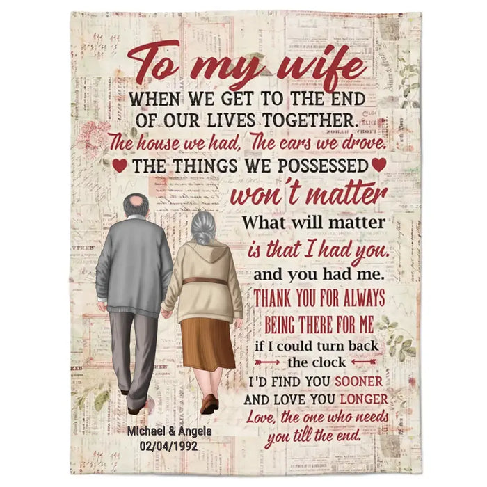 Our Lives Together - Gift For Couple - Personalized Blanket