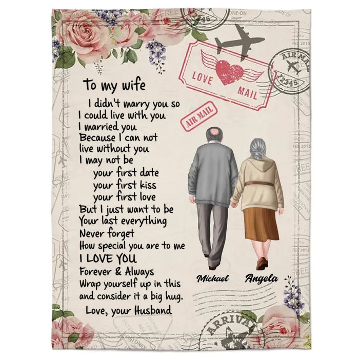 I Love You Forever & Always - Gift For Couple - Personalized Blanket