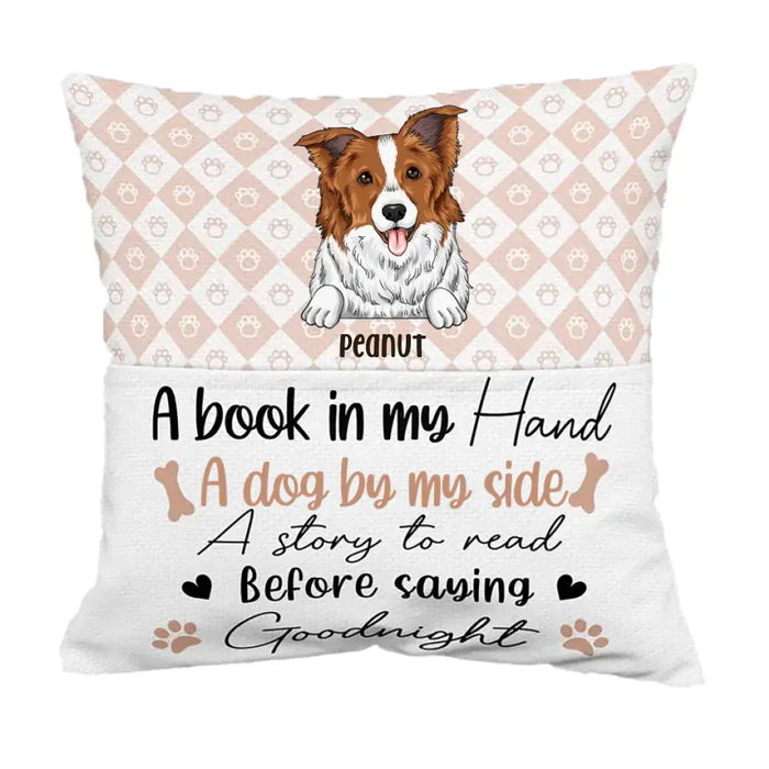 A Story To Read Before Saying Goodnight  - Personalized Pillow - Gift For Friends, Dog Lover