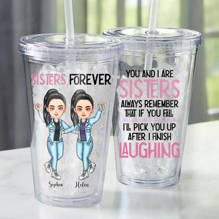 Soul Sisters - Personalized Acrylic Tumbler - Gift For Friends, Sisters