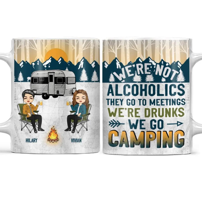 Camping We're Drunks - Personalized Mug - Gift For Bestie