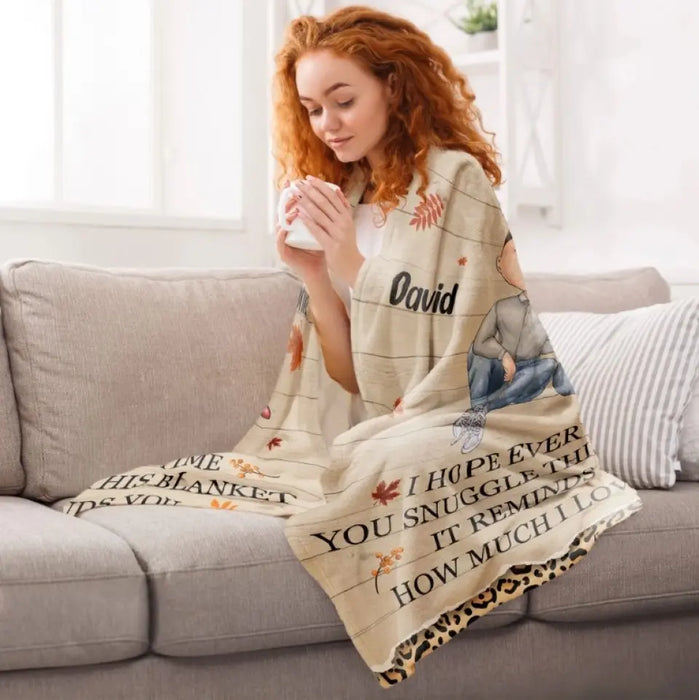It Reminds You How Much I Love You - Personalized Fleece Blanket - Gift For Couples