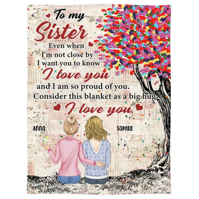 I Want You To Know I Love You - Personalized Fleece Blanket - Gift For Sisters