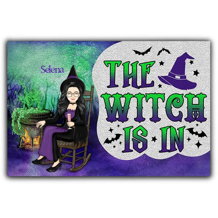 The Witch Is In - Personalized Doormat - Gift For Family