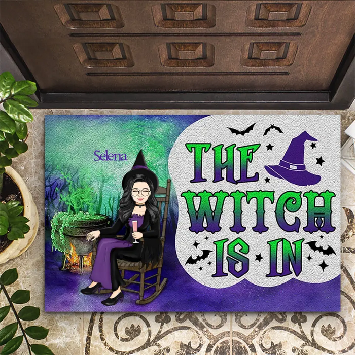 The Witch Is In - Personalized Doormat - Gift For Family