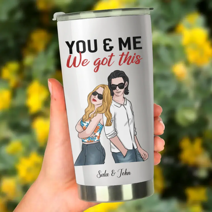 Never Forget That I Love You - Personalized Tumbler - Gift For Couples