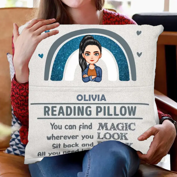 All You Need Is A Book - Personalized Pillow - Gift For Her