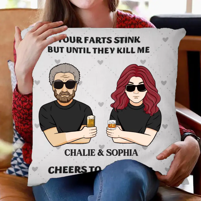 Your Farts Stink -Personalized Pillow - Gift For Couples