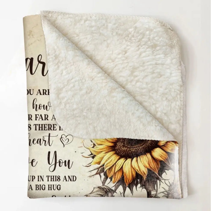 Never Feel You Are Alone - Personalized Fleece Blanket - Gift For Mothers