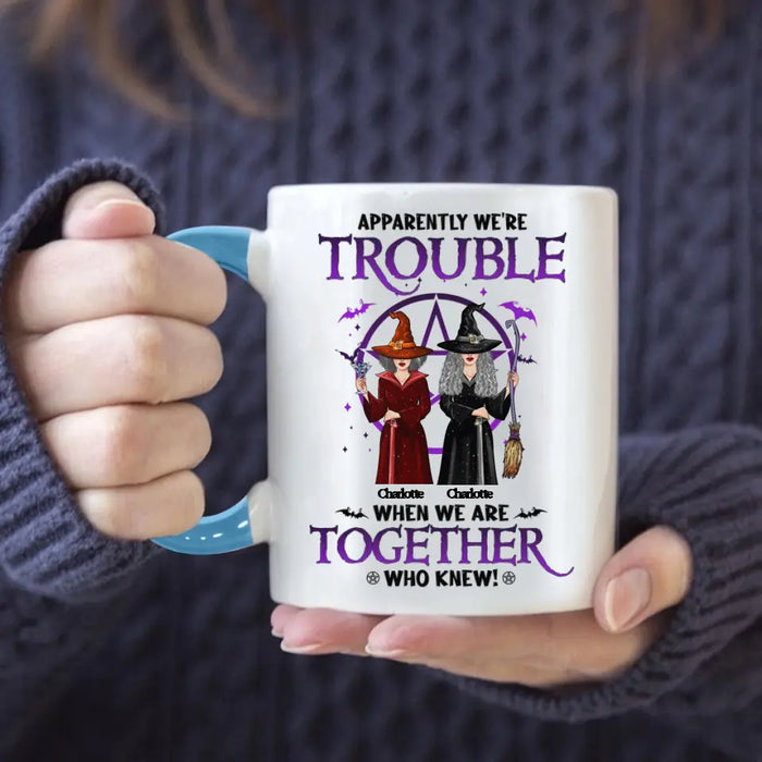 Apparently We're Trouble - Personalized Mug - Halloween Gift For Family