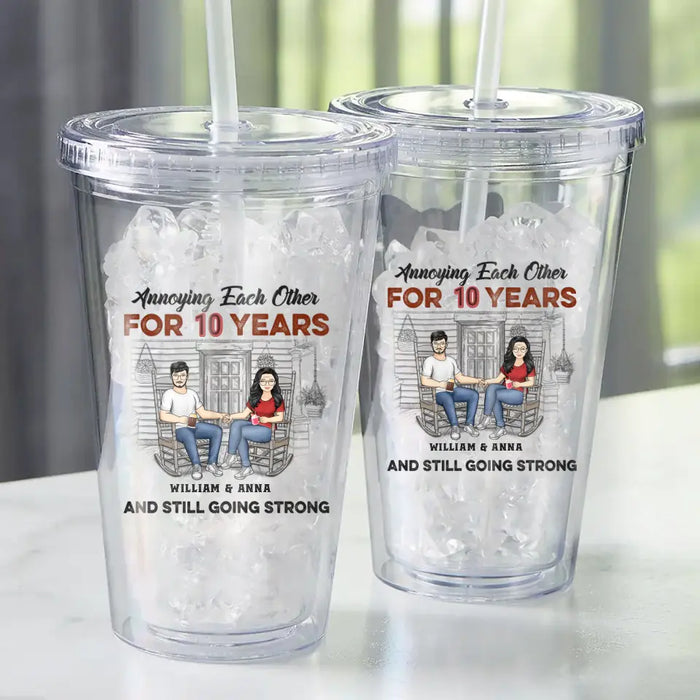 Annoying Each Other For - Personalized Acrylic Tumbler - Gift For Family