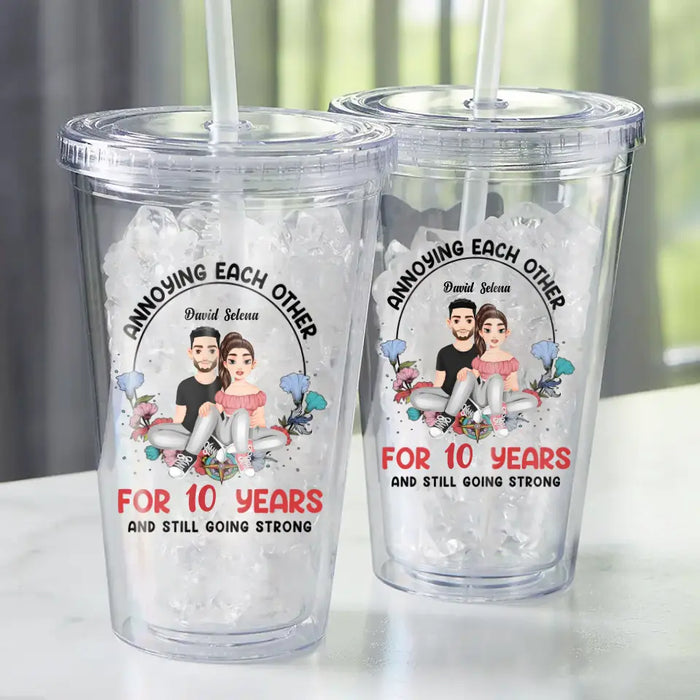 Annoying Each Other - Personalized Tumbler - Gift For Couples