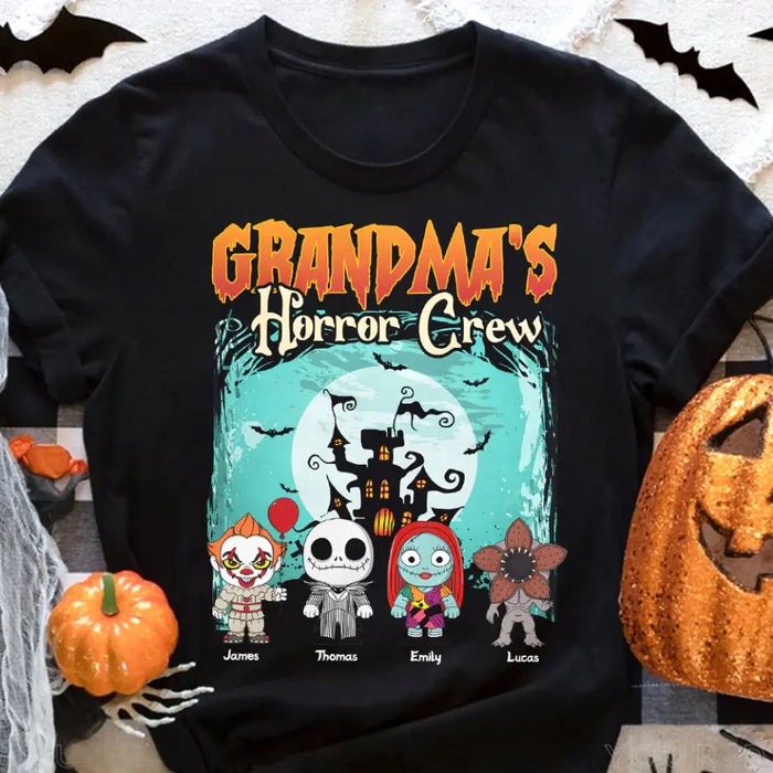 Grandma Horror Crew - Personalized Shirt - Halloween Gift For Grandma copy