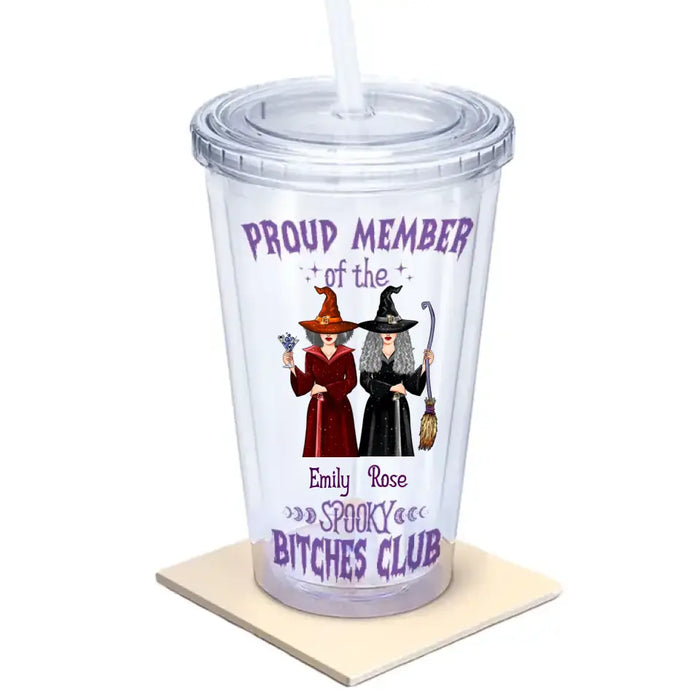 Proud Member Of The Spooky Club - Personalized Acrylic Tumbler - Halloween Gift For Friends, Besties