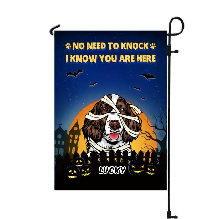 Dog Witch - Personalized Flag - Halloween Gift For Dog Lovers