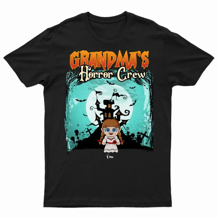 Grandma Horror Crew - Personalized Shirt - Halloween Gift For Grandma copy