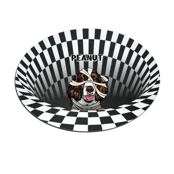 Dog 3D Vision - Personalized Shaped Doormat - Halloween Gift For Dog Lovers