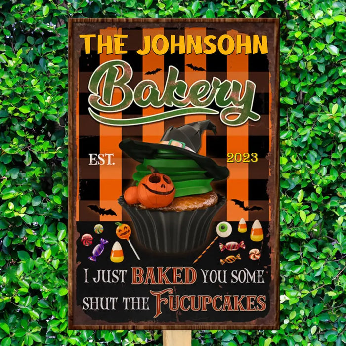 Bakery - Personalized Metal Sign - Halloween Gift For Family