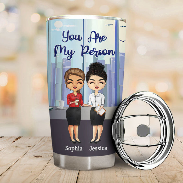 Work Made Us Colleagues Office Worker - BFF Bestie Gift - Personalized Custom Tumbler
