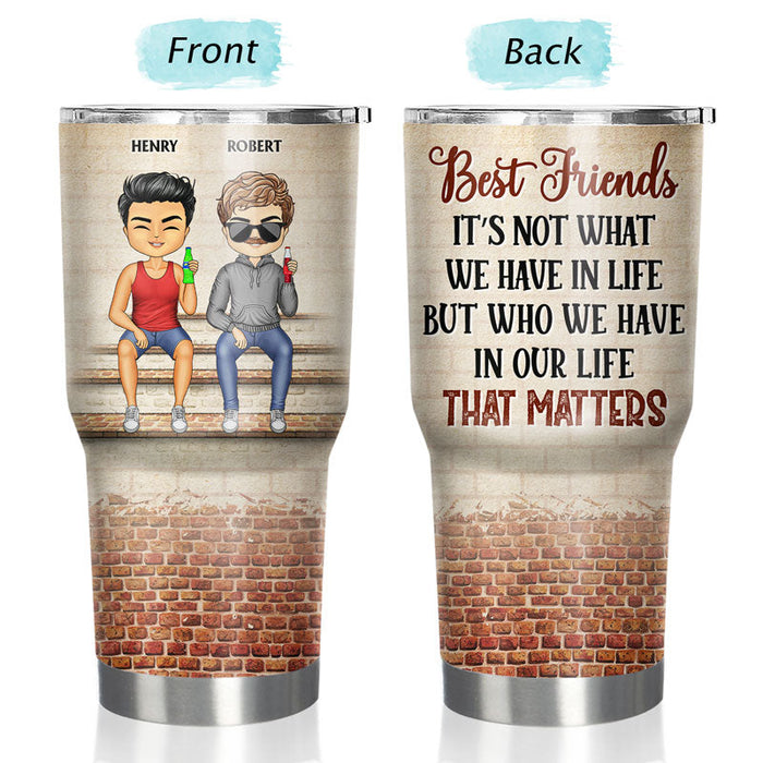We're Not Sugar And Spice And Everything Nice We're Sage And Hood Best Friends - Bestie BFF Gift - Personalized Custom 30 Oz Tumbler
