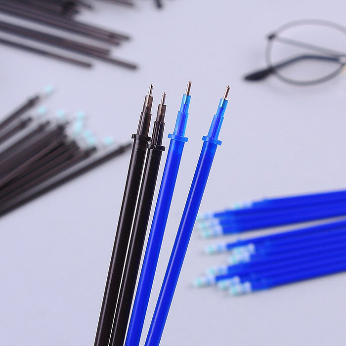 Helpro 56Pcs/Set Erasable Gel Pen Set Refills Rod 0.5mm Washable Handle Magic Erasable Pen for Office School Writing Stationery